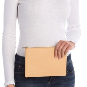 Madewell The Leather Pouch Clutch